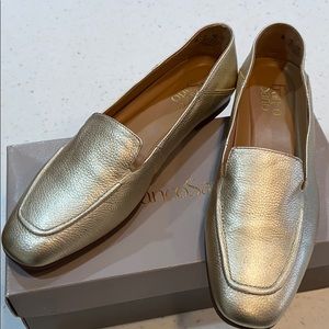 Franco Sarto Gold Gracie Loafer